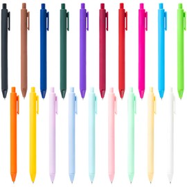 MOTIBACK 19 Pcs Macaron Color Ballpoint Pen Set,Writing Pens High-End Series Ballpoint for Journaling, Office School Supplies Gifts Book Crafts Scrapbooks Journaling for All Ages