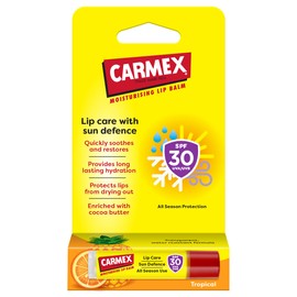Carmex Lip Balm Tropical Stick SPF30 (4.25g) - Lipcare with Sun Defence