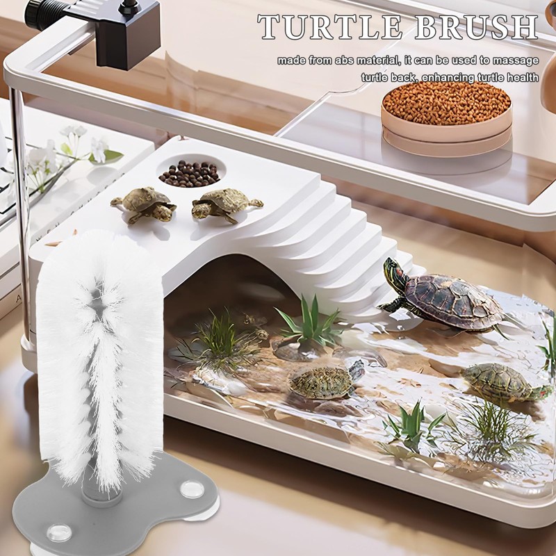 TOYANDONA Turtle Brush with Suction Cup: Abs Turtle Shell Cleaning