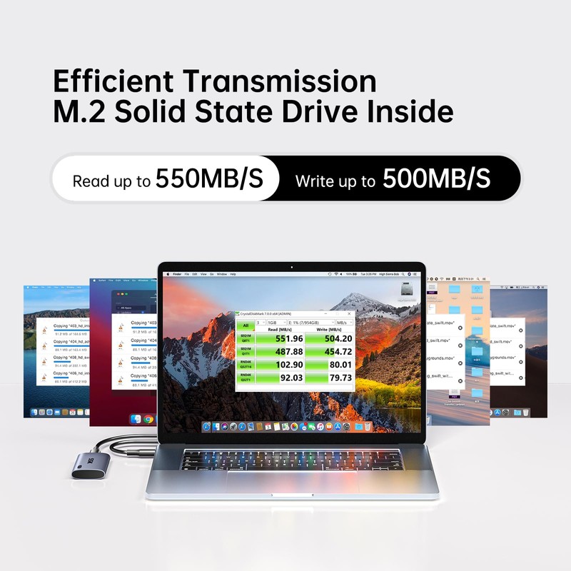 SSK 1TB SSD External Hard Drive, Portable SSD Up to