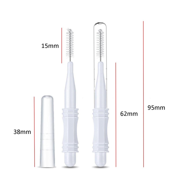 30Pcs Micro Eyebrow Brush Eyelash Extension Applicators Lash Eyebrow Brush