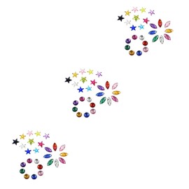 TEHAUX 900pcs Mixed Acrylic Flatback Gems Five-Pointed Star Round Rhinestones for DIY Jewelry Crafts Decorations Smooth Surface for Bracelets Necklaces Scrapbooking