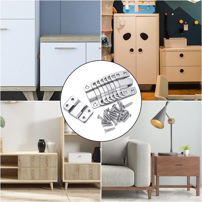 10pcs/5 Pair Frame Hanging Hardware Mount Bracket Link Photo Frame