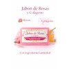 Jabón Artesanal de Rosas y Colágeno 100gr, Natural.