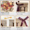 Uniwish Happy Fall Banner with Pumpkin Maple Leaves Sign Garland