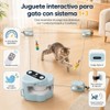 Juguetes para Gatos Interactivos,Cat Running Wheel Interactive Cat Toy con