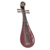 Incense Burner Holder Unique Chinese Lute Design Premium Copper Sturdy