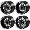 4PCS Aluminium 2.2" Beadlock Wheel Rim Offset -15mm/0.5mm Deep Dish