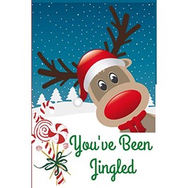 You've Been Jingled Christmas Notebook Journal Blank Lined Pages - Raindeer: Secret Santa Gifts for Women Under 10 Jingled Presents for Women