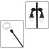Tiardey 10pcs Double Head Lamp Model Railway Train/Road Lamp Post