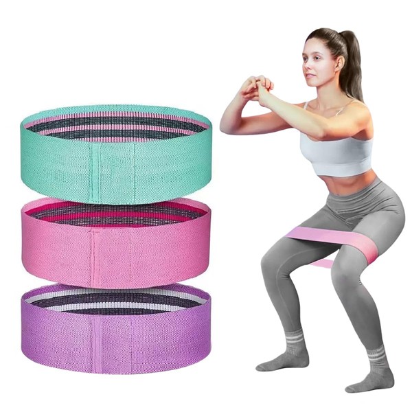 feyiubmen Set of 3 Resistance Bands for Effective Strength Training,