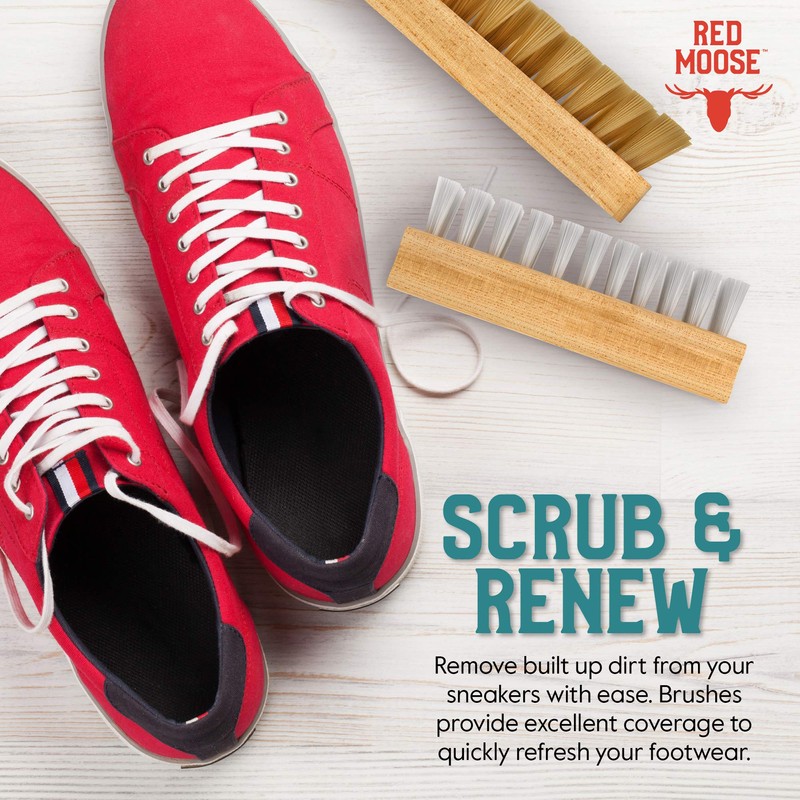 RED MOOSE Shoe Cleaner Kit - 6pc Sneaker Cleaning Set