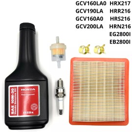 For Honda Tune up kit for HONDA HRX217 GCV200 GCV160 GC190LA HRR216 OIL Air and oil filter