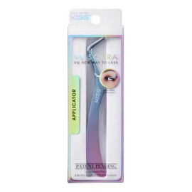 Pinzas para Pestañas Kiss Falscara Color Morado Ergonómicas