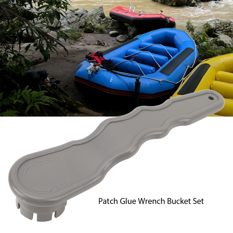 Inflatable Boat Repair Kit PVC 8 Groove Spanner 30ML Glue