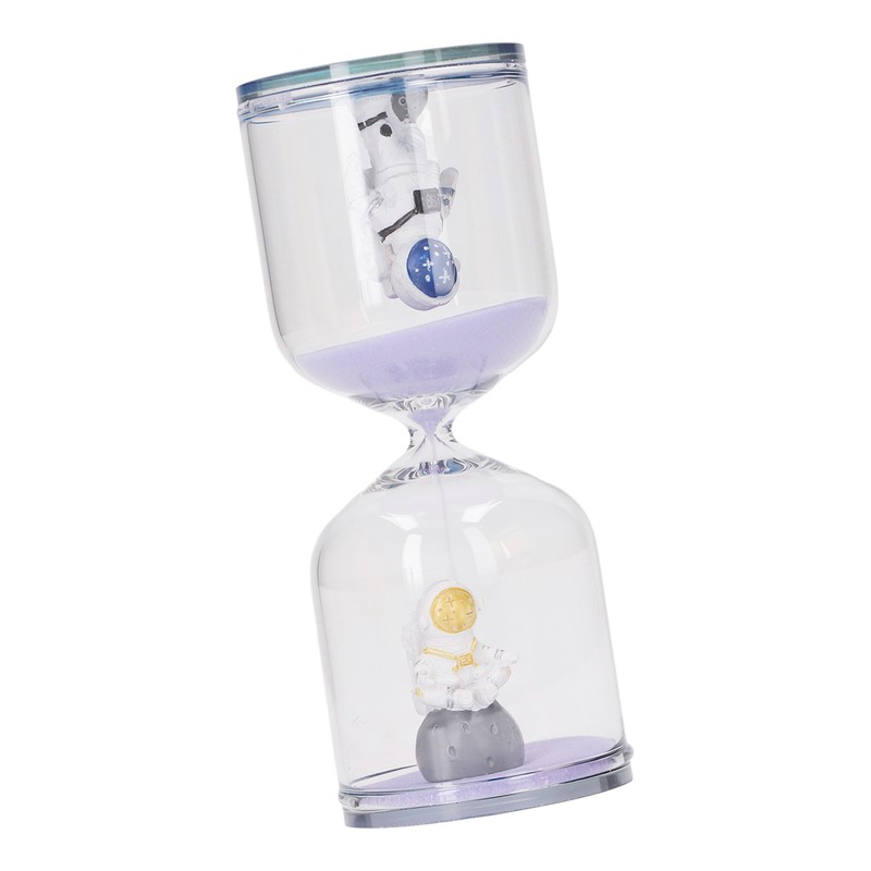 Decorative Sand Timer Clock Space Man Educational Hourglass for Office