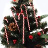 ABSOK 12 Pieces Plastic Candy Canes for Christmas Tree, Hanging