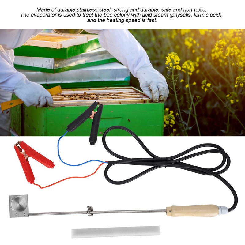 Bee Mite Heat Fumigator Volatilizer Beekeeping Tool Electrode Crocodilian Clip