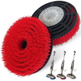 2 Pack S7001 Upgraded Mop Pad Replacement Brush Heads for Shark Steam Mop Pads | Professional Cleaning and Polishing | Compatible with Shark S8201/S7000Series | for Deep Cleaning Hard Floors (red)