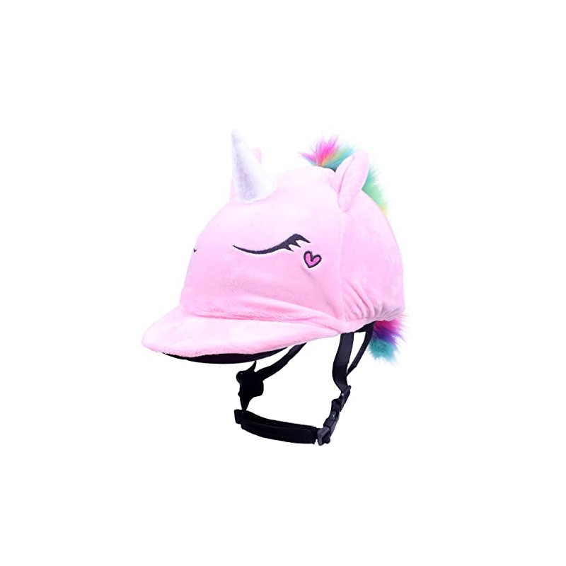 QHP Helmet Cover for Equestrian Helmets - Unicorn Design, One