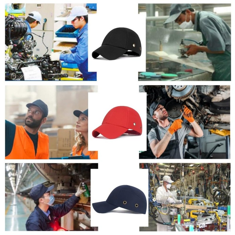 Baseball Bump Cap, Safety Hard Hat Style Comfortable Lightweight Head