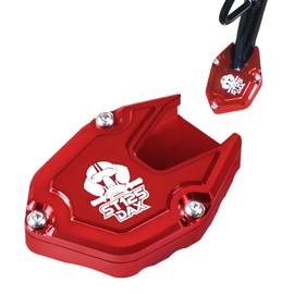 DAX 125 ST125 Side Stand Plate Aluminum Alloy CNC Non-slip Anti-tip Anti-sinking Bike Kickstand Plate Pad End Ducks 125 Side Stand Parts Extended Kickstand Pad Dax125 Custom Parts Compatible with