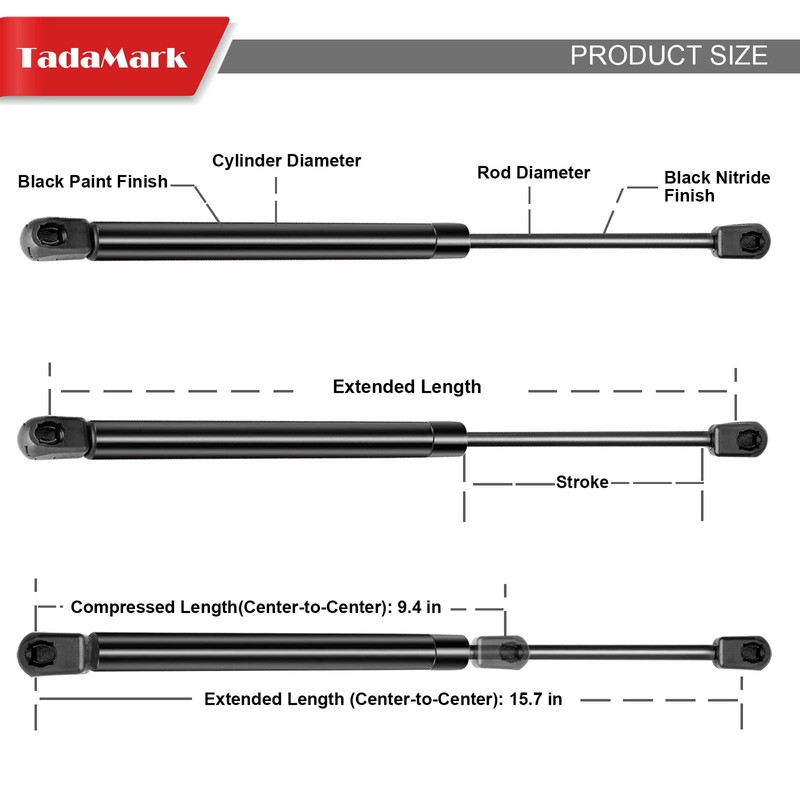15.7 Inch 45lbs/200N Gas Strut Spring Shock for are Leer