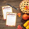 Thanksgiving Game Card Set- Top Answers,Fall Maple leaf Pattern- A