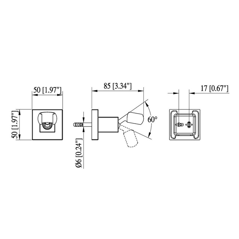 Wall Mounted All BRASS Adjustable Handheld Shower Head Bracket Holder,