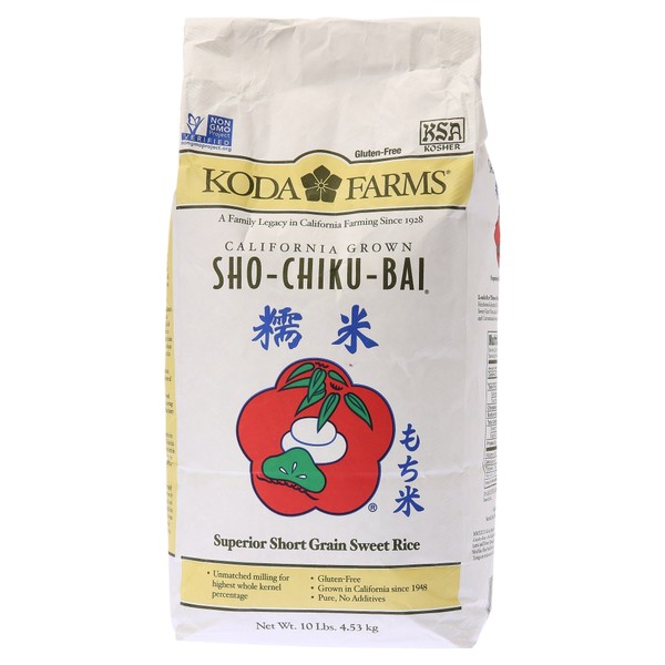 Koda Farms Sho-Chiku-Bai Sweet Rice, 10 Pound