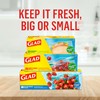 Glad Zipper Food Storage Sandwich Bags, 100 Count (Packaging May