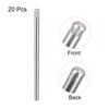 sourcing map 2x50mm 304 Stainless Steel Dowel Pins, 20Pcs Knurled