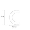 Metzler House Number in Anthracite RAL 7016, Fine Structure Powder-Coated