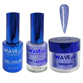 WAVEGEL Soak-Off Gel, Nail Lacquer & Acrylic/Dip Powder Matching Set - Royal Collection - #120 Prince's Place