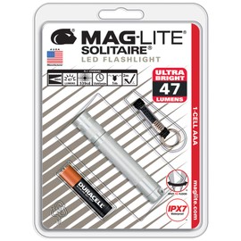 Maglite Solitaire LED 1-Cell AAA Flashlight Silver