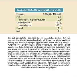 gesundo gesundo D-Galactose Pulver - Schleimzucker, Inhalt: 1000 g - Beutel