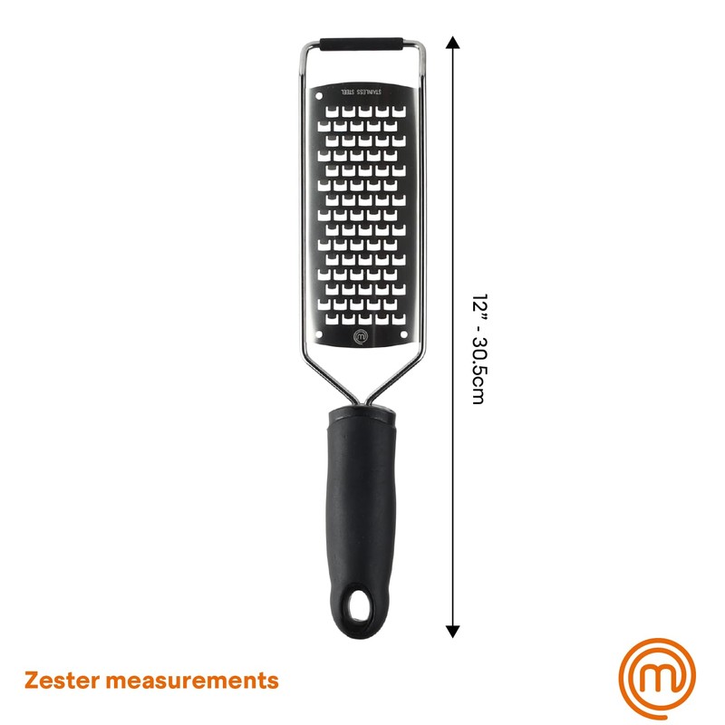 MasterChef Cheese Grater Handheld, Flat Grater Small for Food Like