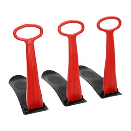 HinLIaDa Ski Scooter Fold-up Snowboard, Toddler Ski Scooter with Handlebar, Winter Toys Snow Sled Board for Outdoor Sports, Plastic Sleds for Use on Snow & Grass,Snowboard for Kids Toddlers Teenagers