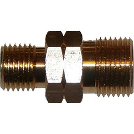 Connection for gas hose 1/4 inch or 3/8 inch left and right - hose connection (1/4 inch left x 3/8 inch left)