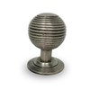 Antique Pewter Knobs - Beehive Design - Iron Drawer, Vanity,