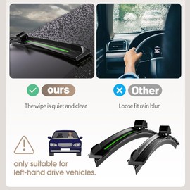 Compatible With Toyota Corolla E210 E140 E170 E120 E130 2003-2024 Wiper Blades Front Windshield Wipers Water Repellent Available in All-Seasons OEM Quality 26"+16" 2PCS