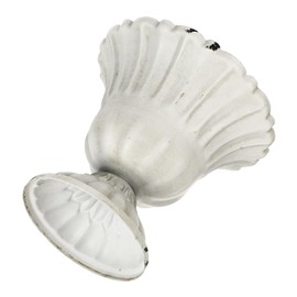 Artibetter 2pcs Tall Old Flower Vase Vintage Style Flower Pot Urn Vase Vintage Flower Pot Roman Planter Floral Arranging Vase Floral Art Vase Pillar White Metal Office Wrought Iron Galvanized