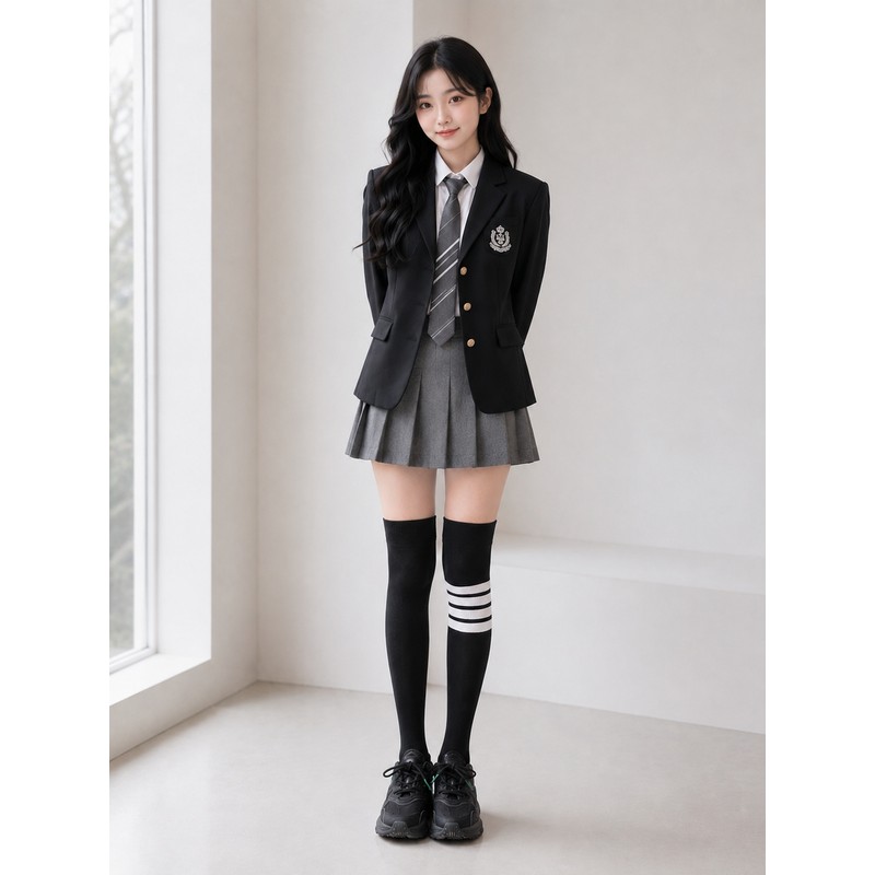 Women's over-the-knee socks, knee-high half socks, knee socks, golf school