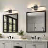Joossnwell Vanity Light for Bathroom Lighting Fixtures Over Mirror Black