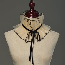 Mavikim Women's Renaissance Ruff Collar Neck Ruffle Vintage Victorian Elizabethan Costume