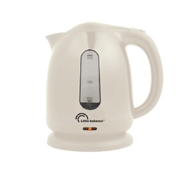 LITTLE BALANCE 8826 Happy Wasserkocher, 1,7 L, Basis 360°, automatische Abschaltung, abnehmbarer Kalkfilter, 2200 W, elfenbein