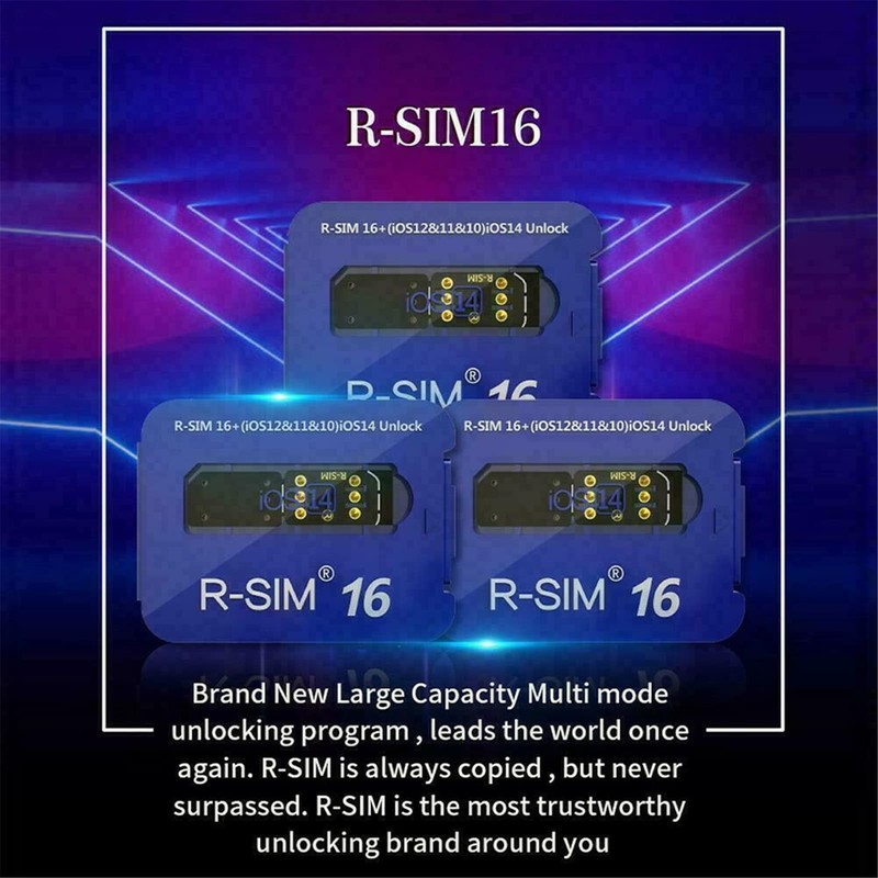 BOROCO R-SIM16 Nano Unlock RSIM Card for iPh12/11 Pro Max/XR/XS/8/7