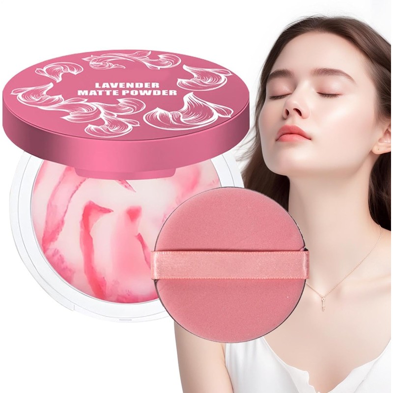 Face Powder Matte - Lightweight Powder Foundation Oil Control Finish