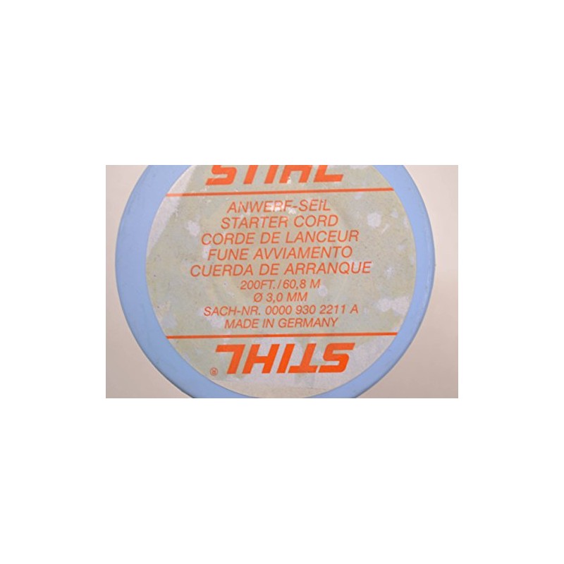 Stihl OEM Parts Starter Rope 3mm x 60.8 M 012,