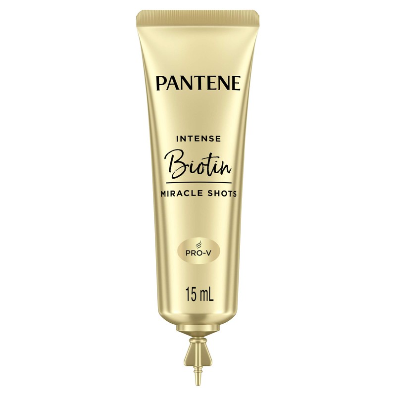 Pantene Intense Miracle Hair Treatment Hydrating Shots, Biotin For Dry